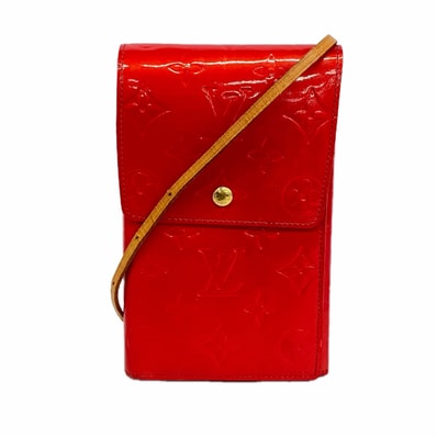 【6ia0697】ルイヴィトン ショルダーバッグ ヴェルニ ウォーカー M91153 ルージュ【中古】レディース