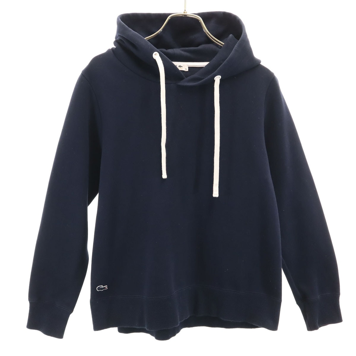 LACOSTE ラコステ 日本製 長袖 スウェットパーカー 36 ネイビー