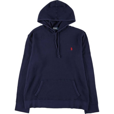 古着 ラルフローレン Ralph Lauren POLO by Ralph Lauren フード付き サーマルロンT ワッフル メンズXXL相当/eaa578337