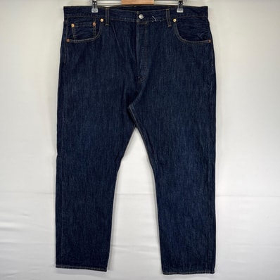 古着 リーバイス Levi's デニム パンツ 501 大きいサイズ Gパン ストレート ジーパン ワーク デニム w42 L32 ブルー系 メンズ
