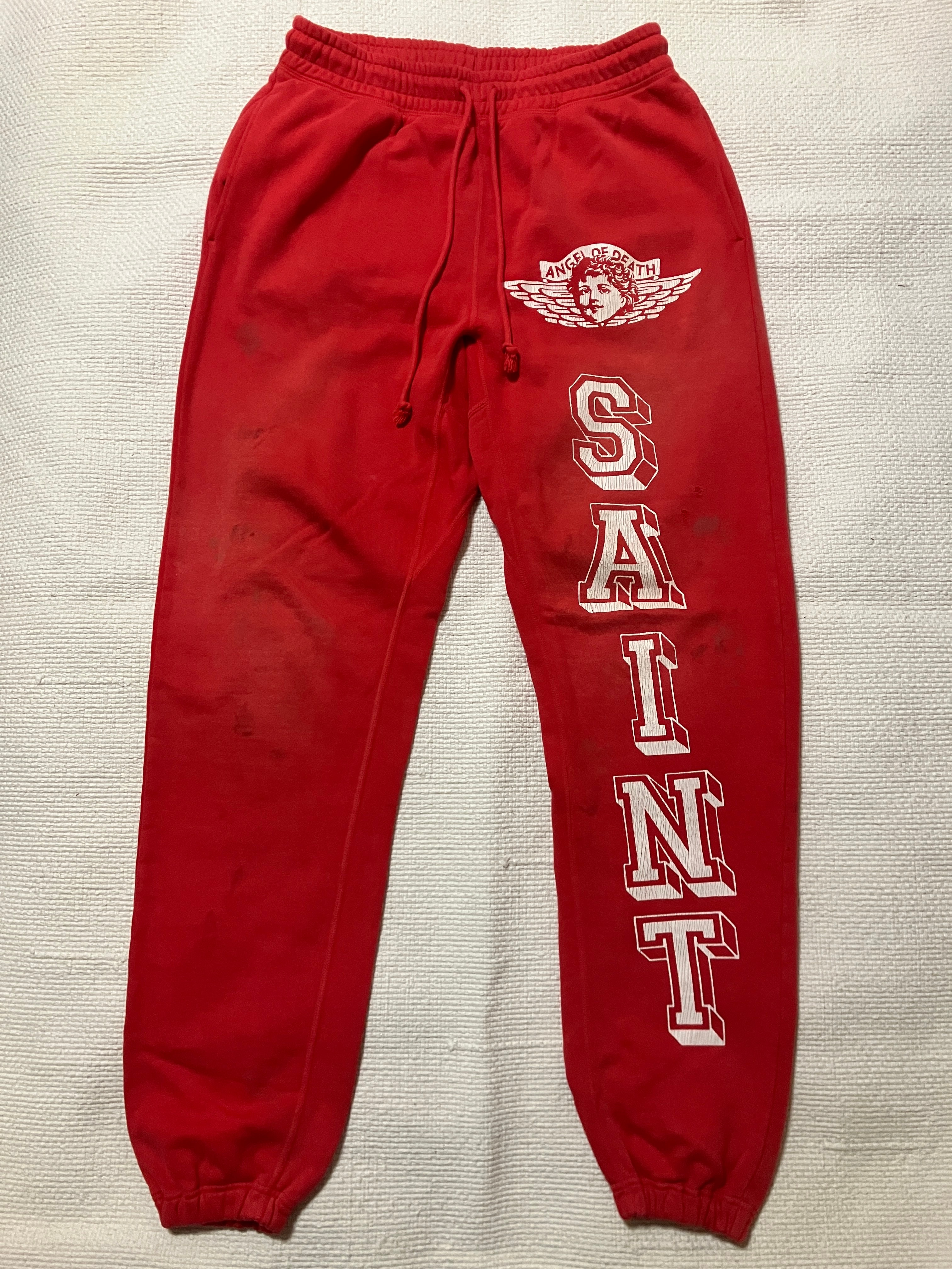 Saint Mxxxxxx Sweat Pants Angel "Red"