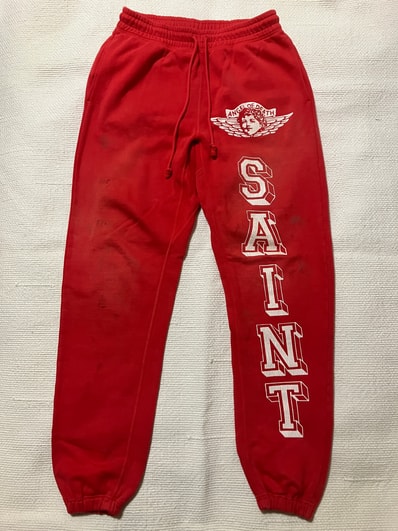 Saint Mxxxxxx Sweat Pants Angel "Red"