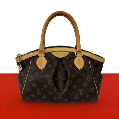 LOUIS VUITTON ルイヴィトン ティボリ PM モノグラム レザー PVC ハンドバッグ ブラウン
40385