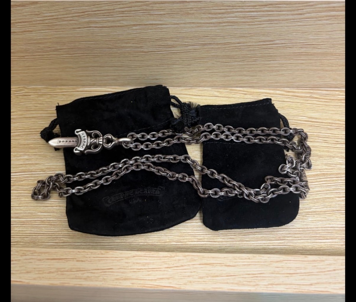 Chrome Hearts Paper Chain Necklace "Silver"