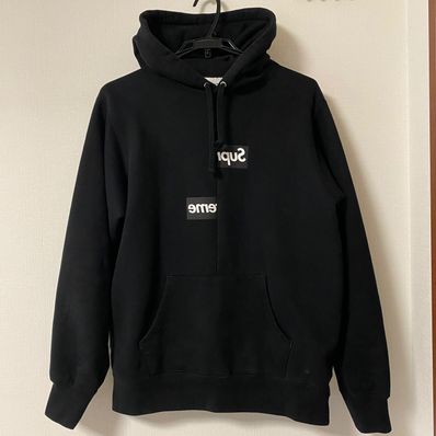 Supreme / Comme des Garçons SHIRT® Split Box Logo Hooded Sweatshirt "Black"
