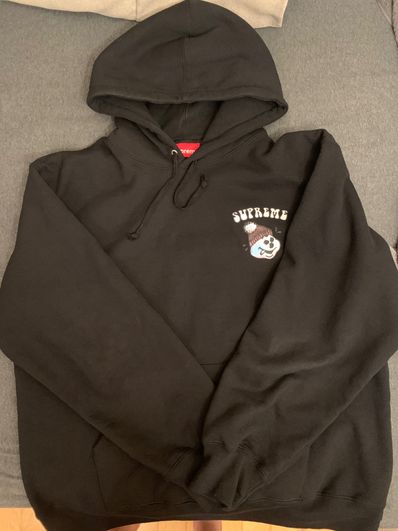 Supreme Snowman Hooded Sweatshirt "Black"