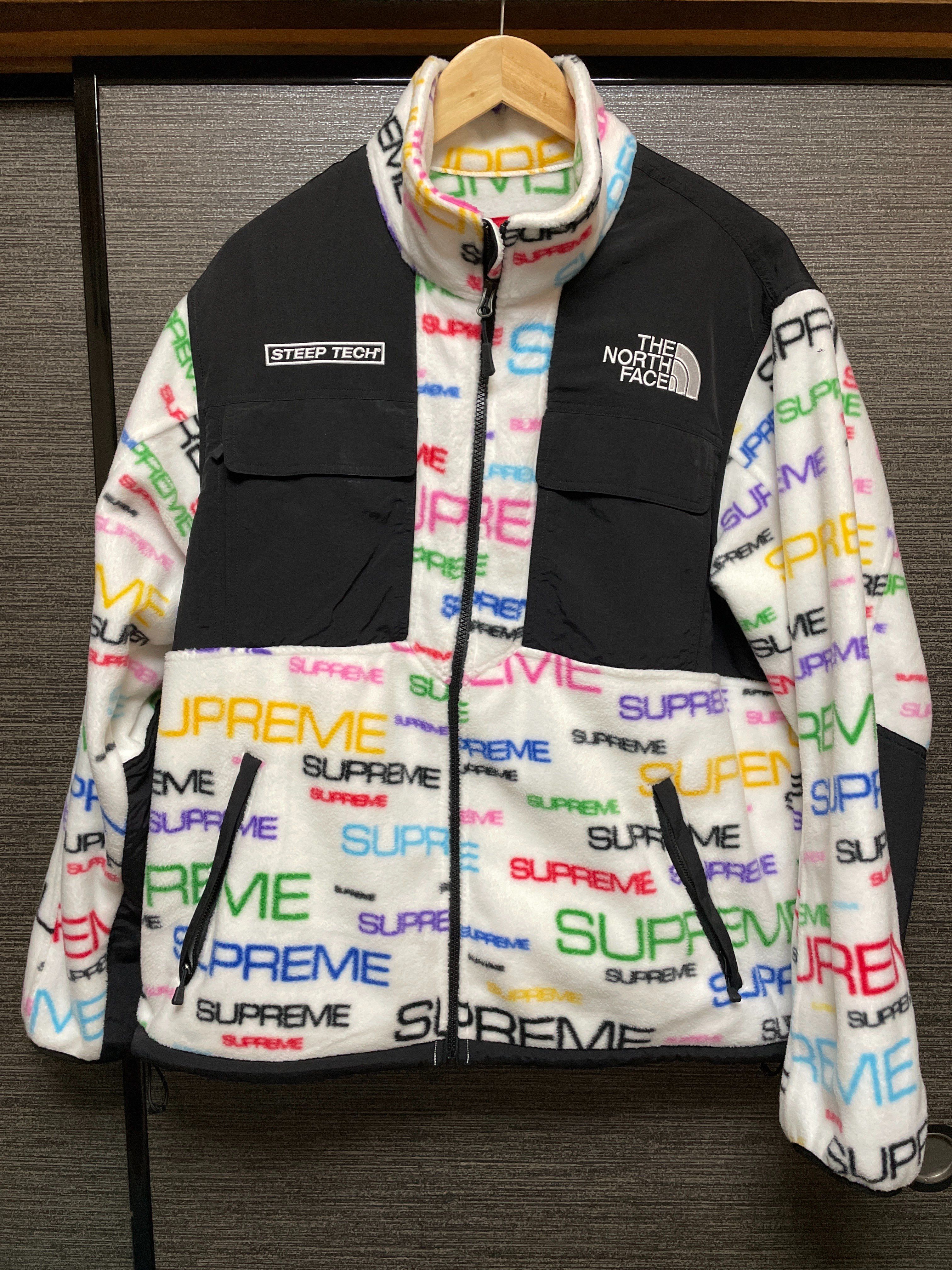 Supreme x The North Face Steep Tech Fleece Jacket "White"