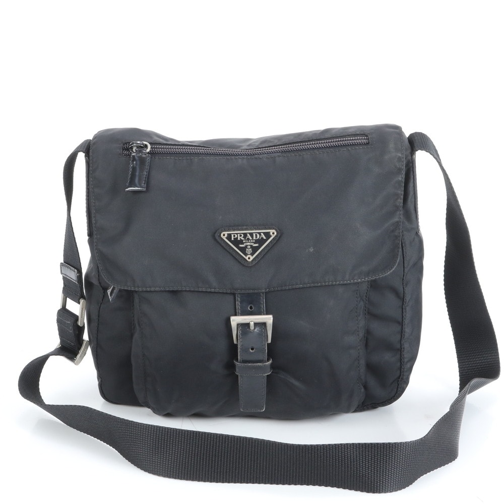 ■極美品 プラダ テスート ナイロン三角 トライアングル ロゴ