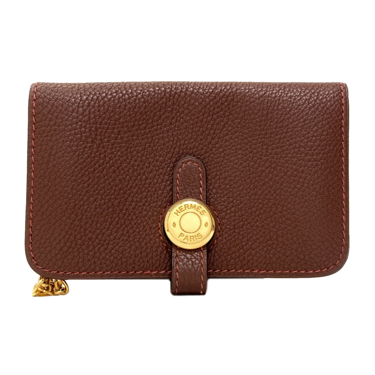 HERMES エルメス ドゴン カードケース ゴールド金具 カードケース トリヨン レディース [中古]