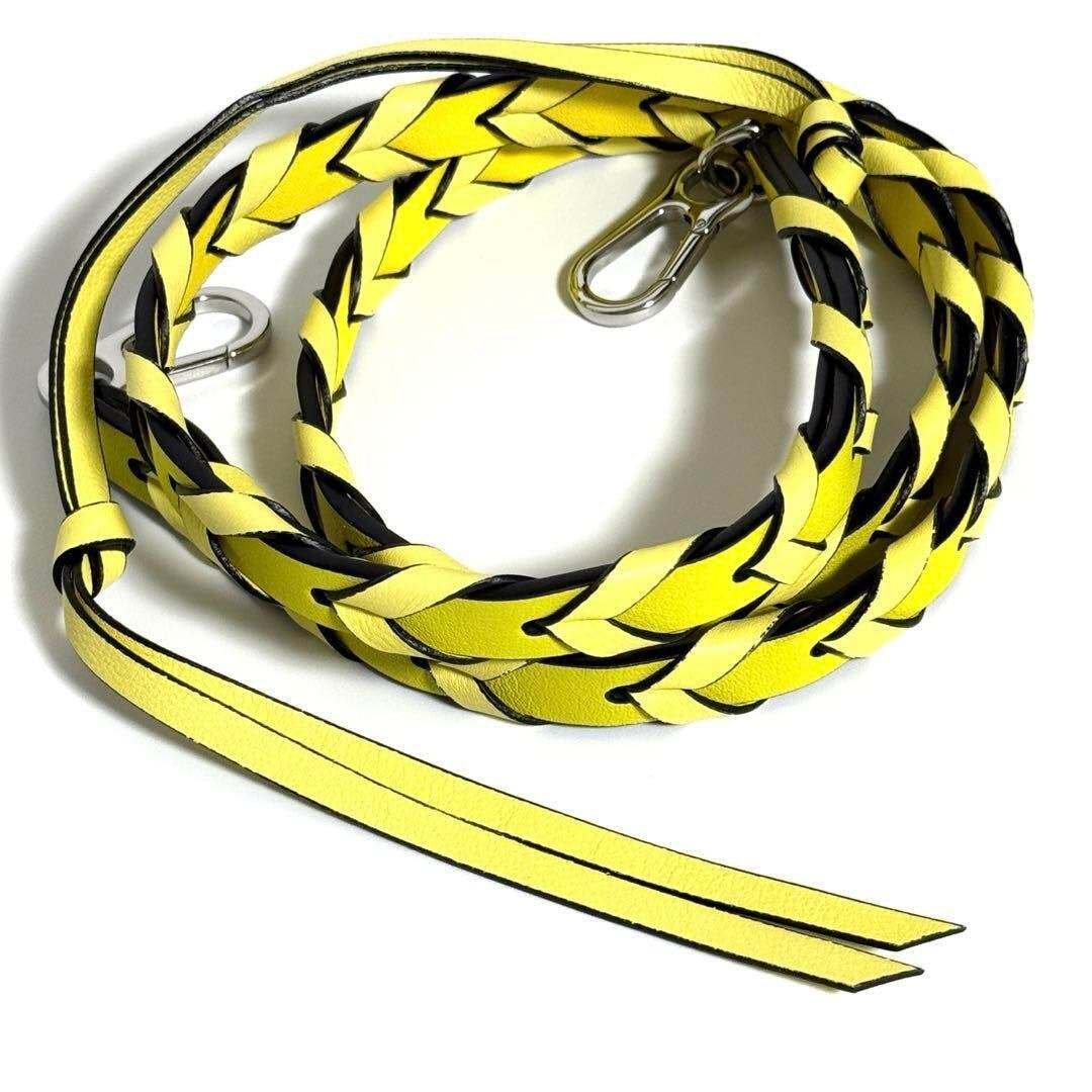 【超美品】ロエベ シン ブレイデッド ストラップ ショルダー バッグ ベルト