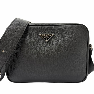 極美品 プラダ ショルダーバッグ ブラック メンズ 2VH189