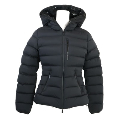 モンクレール 23年製 HERBE/エルブ ナイロン フーデッドショートダウンジャケット 0