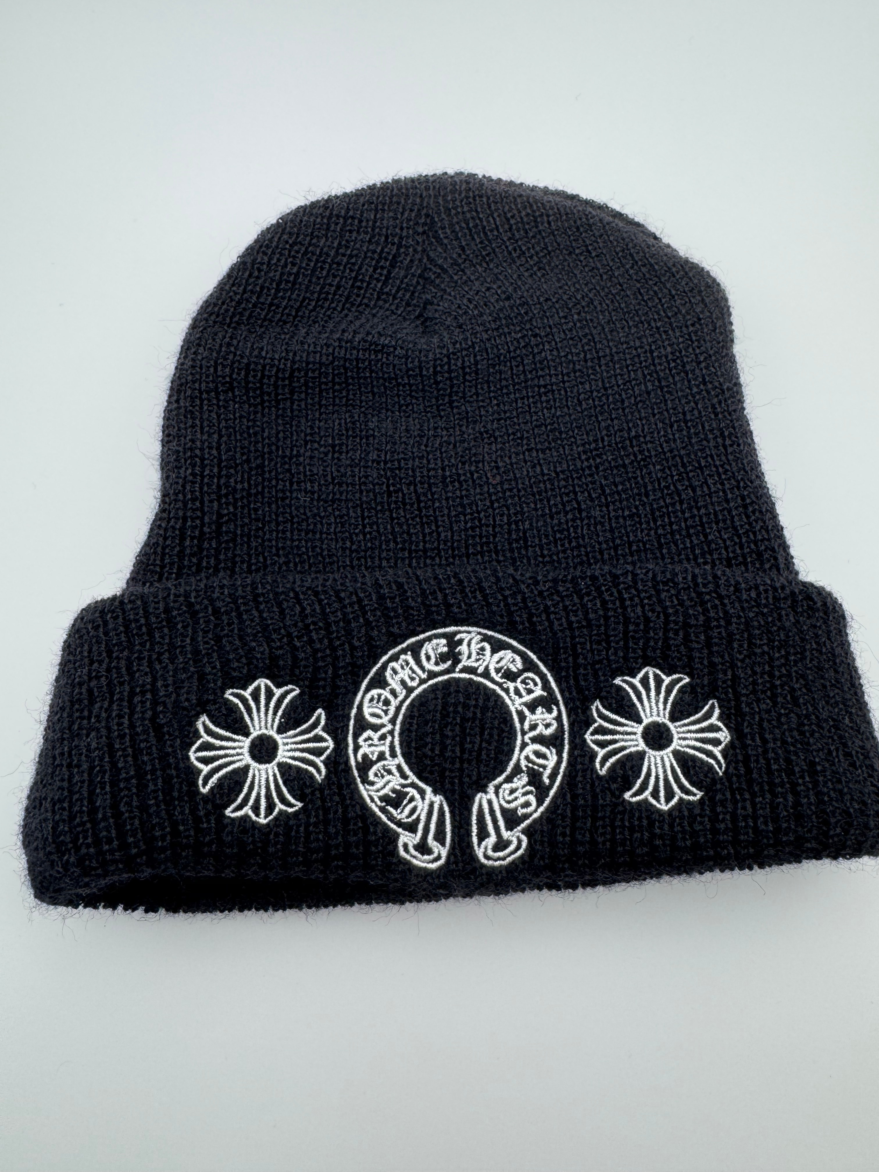 Chrome Hearts Wool Watch Cap Horseshoe "Black"