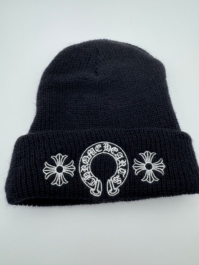Chrome Hearts Wool Watch Cap Horseshoe "Black"