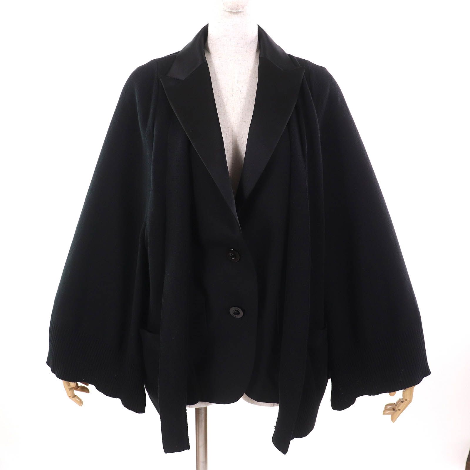 サカイ GREEN PANELED CARDIGAN 1 22-05907