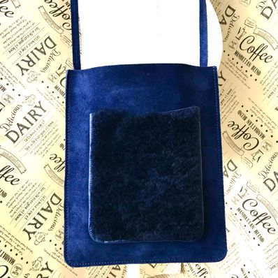 MARNI マルニ ショルダーバッグ ポシェット ネイビー スエード S2231