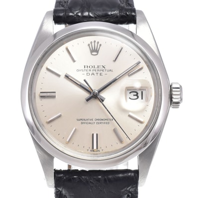 ロレックス ROLEX 1500 ヴィンテージ オイスターパーペチュアル デイト Cal.1570 シルバー 自動巻き メンズ 美品 腕時計 R#149257