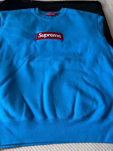 Supreme Box Logo Crewneck "Blue" (22FW)