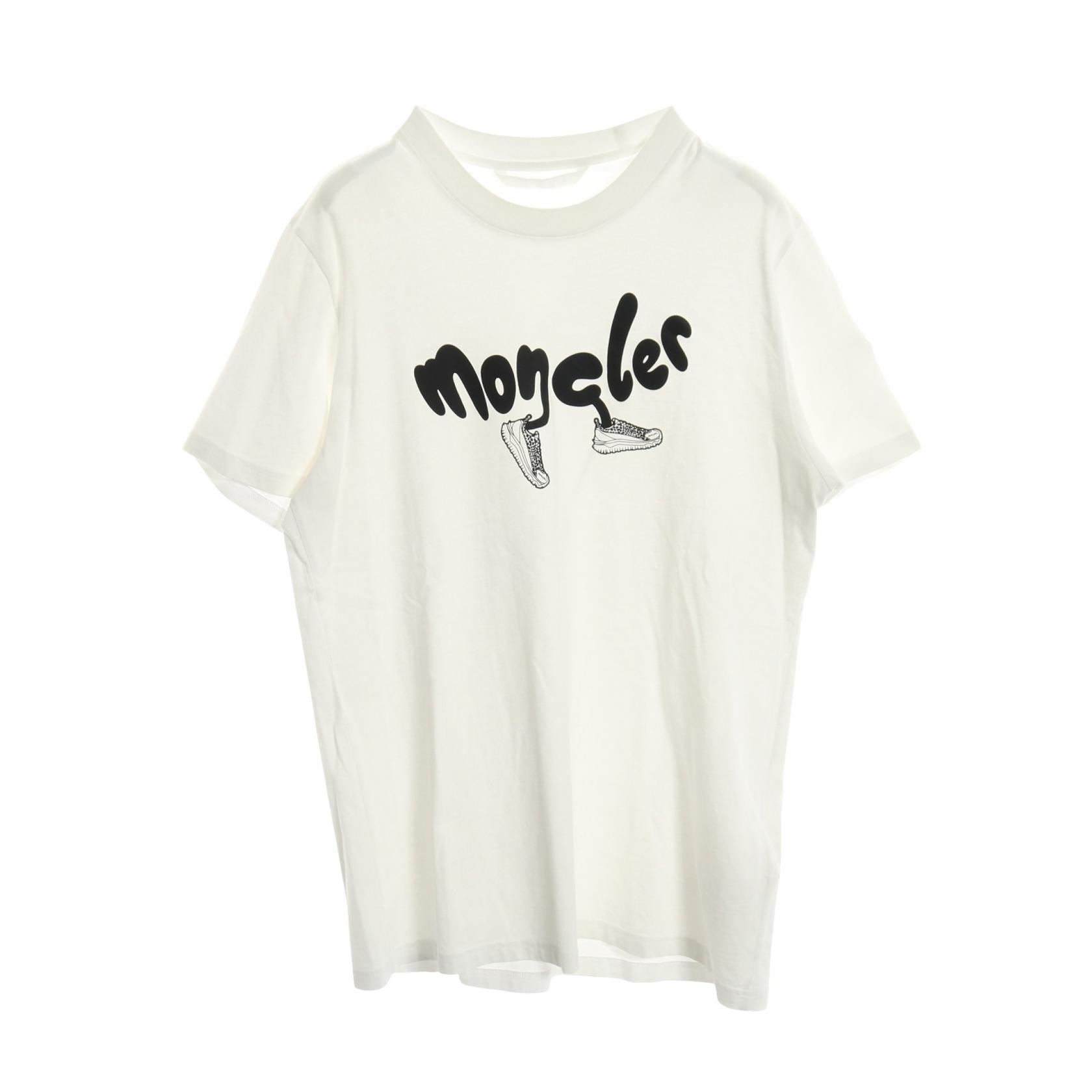 モンクレール MONCLER 半袖Tシャツ 衣料品 トップス コットン メンズ ホワイト系 【中古】