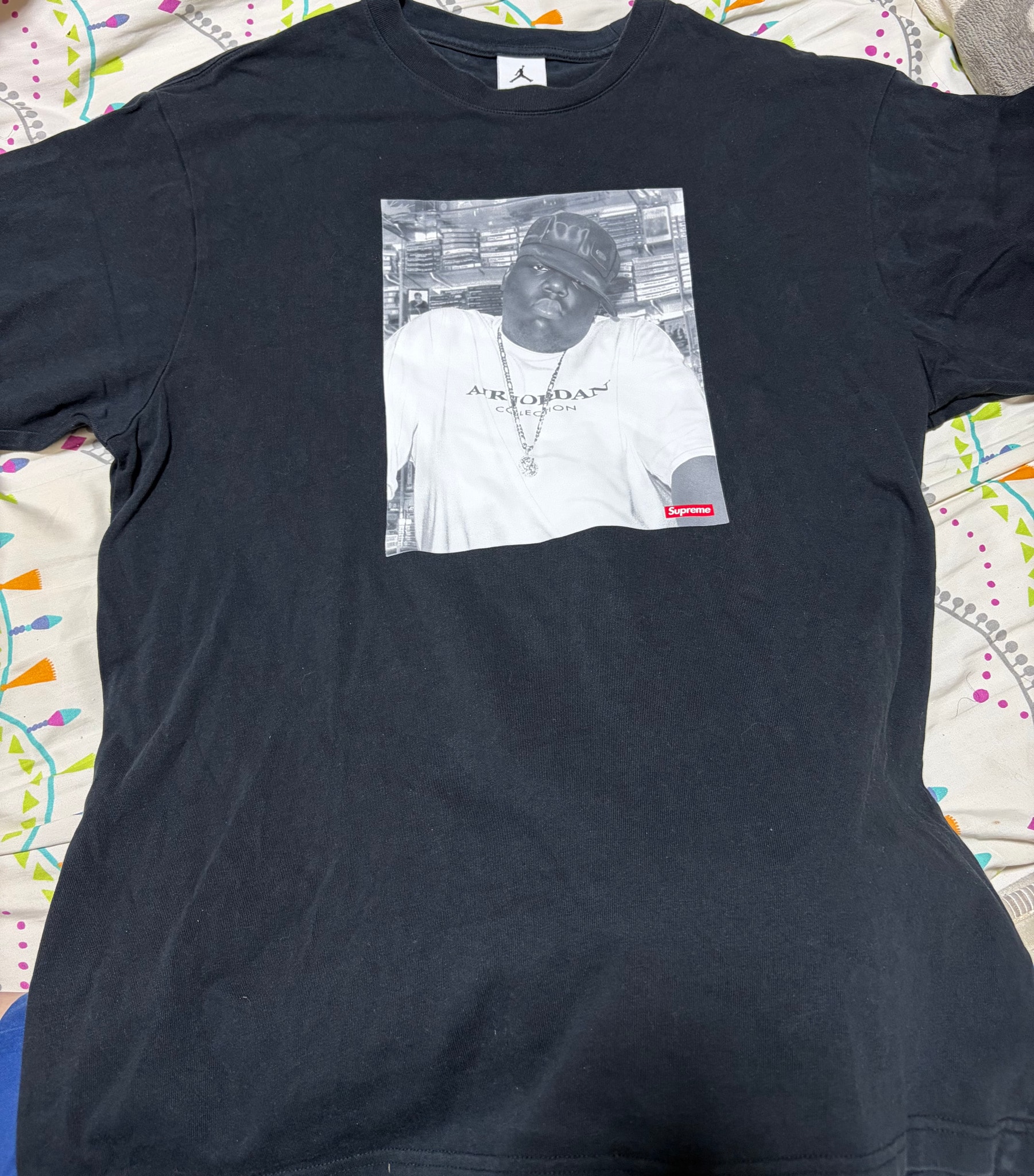 Supreme x Jordan Biggie S/S Top "Black"