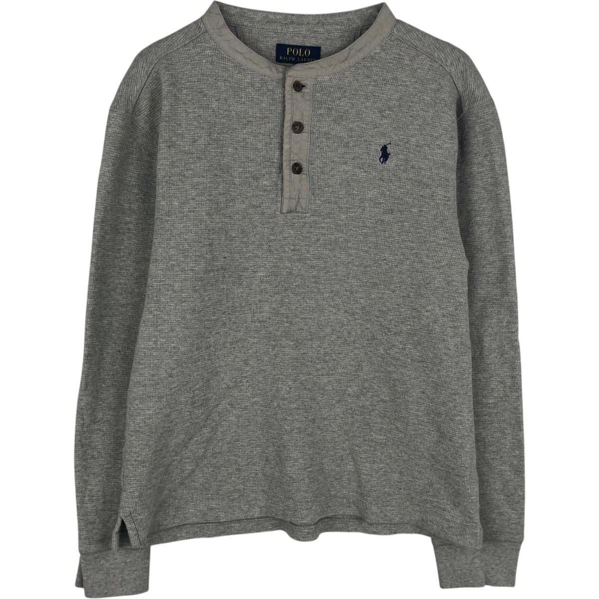 古着 ラルフローレン Ralph Lauren POLO RALPH LAUREN ヘンリーネック サーマルロングTシャツ メンズM相当/eaa628360