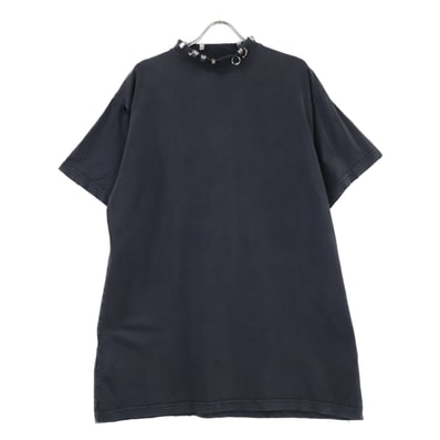 バレンシアガ 【国内正規/23年製】761460 Pierced オーバーサイズ ピアス装飾 ダメージ加工 半袖Tシャツ L