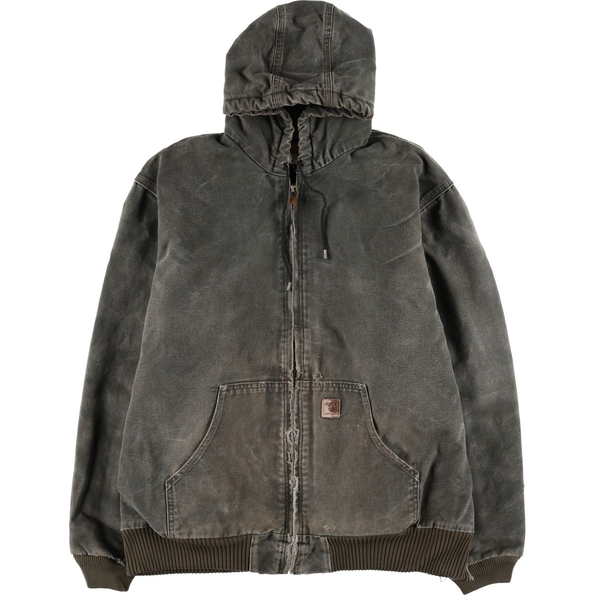 古着 00年代 カーハート Carhartt アクティブジャケット 中綿入り ダックフルジップパーカー メンズXL相当/eaa613139