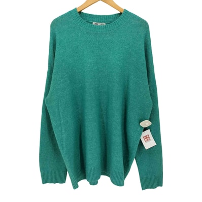 MINT GREEN KNIT ウール混 プルオーバー ニット【1139495144544】