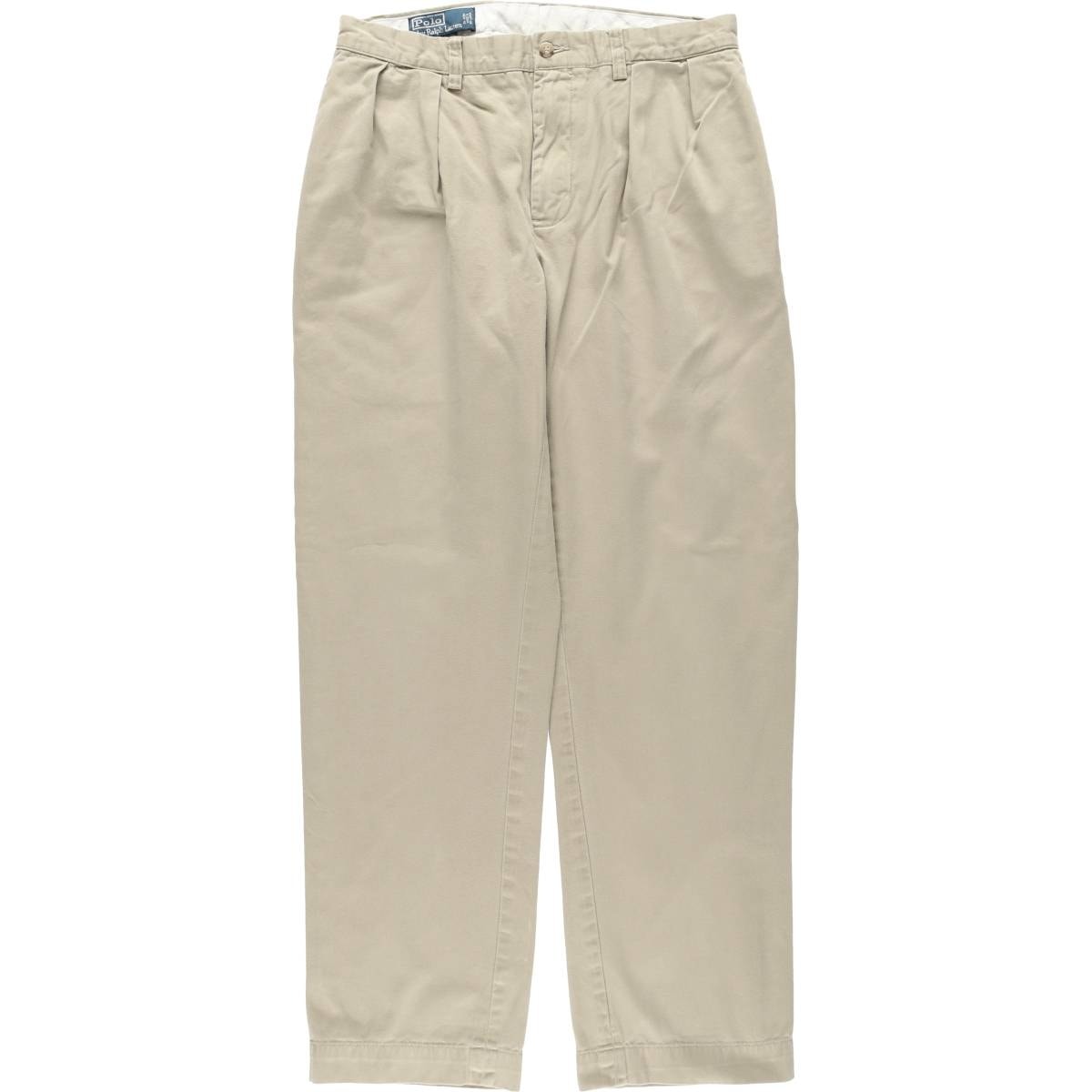 古着 ラルフローレン Ralph Lauren POLO by Ralph Lauren ETHAN PANT ツータック チノパンツ メンズw32相当/eaa477324