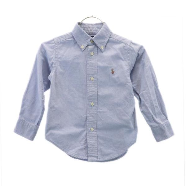 RALPH LAUREN ラルフローレン 長袖 オックスフォード ボタンダウンシャツ 2/2T ブルー
