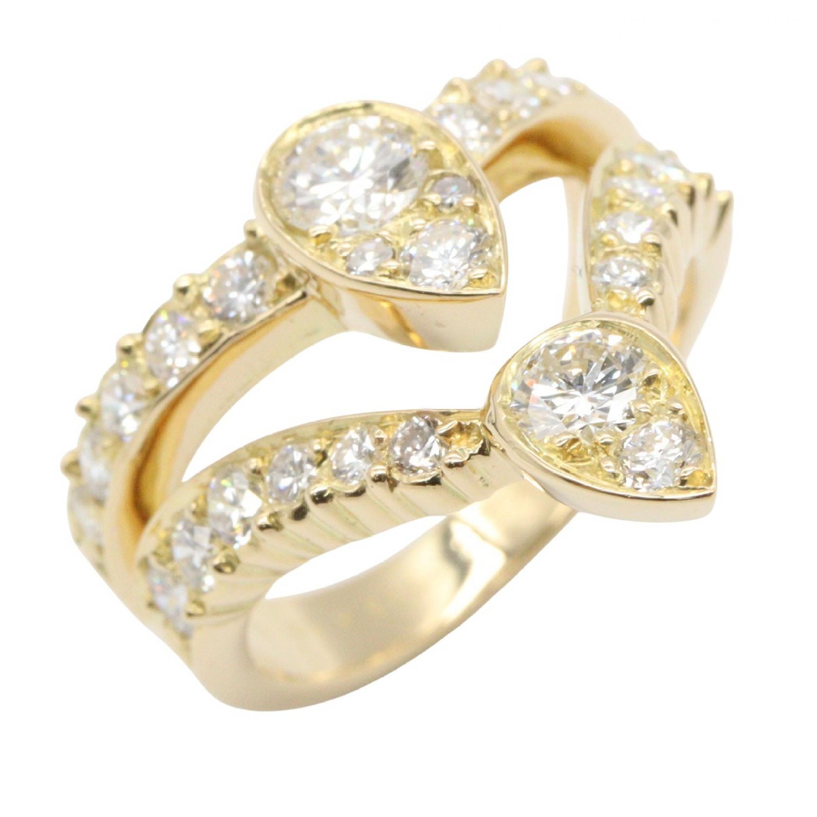 ヴァンクリーフ&アーペル Van Cleef & Arpels ダイヤモンド リング リング・指輪 ジュエリー K18(イエローゴールド) ダイヤモンド レディース ゴールド系 / クリア系 【中古】