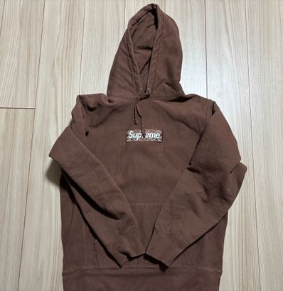 Supreme Bandana Box Logo Hooded Sweatshirt "Brown"