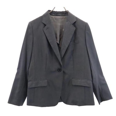 BURBERRY LONDON バーバリー ロンドン 日本製 三陽商会 テーラードジャケット 46 グレー ブレザー