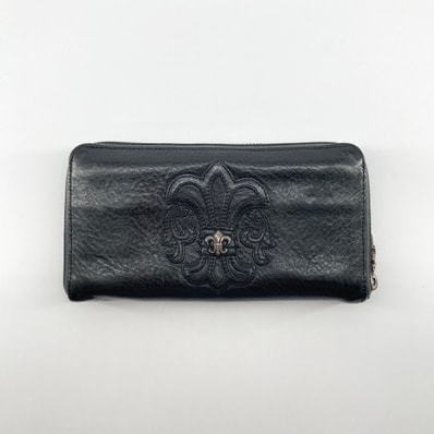 CHROME HEARTS(クロムハーツ) REC F ZIP #2 BSフレア レック F ジップ #2 BSフレア SV925 長財布 ブラック