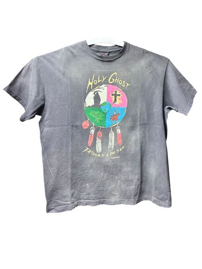 SAINT Mxxxxxx x LASTMAN Holy Ghost Short Sleeve T-Shirt "Black" 24SS