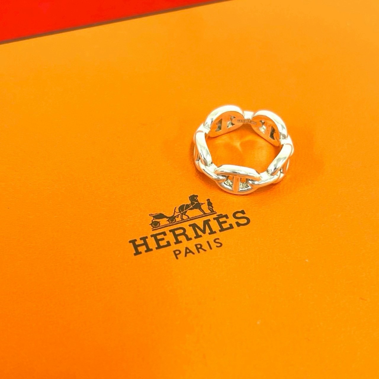 HERMES エルメス シェーヌダンクル アンシェネ リング シルバー925 リング・指輪 10.5号 シルバー
 246-2
