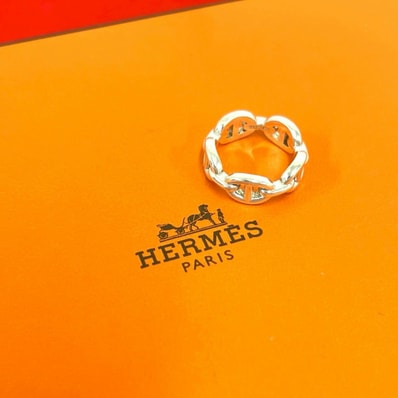 HERMES エルメス シェーヌダンクル アンシェネ リング シルバー925 リング・指輪 10.5号 シルバー
246-2