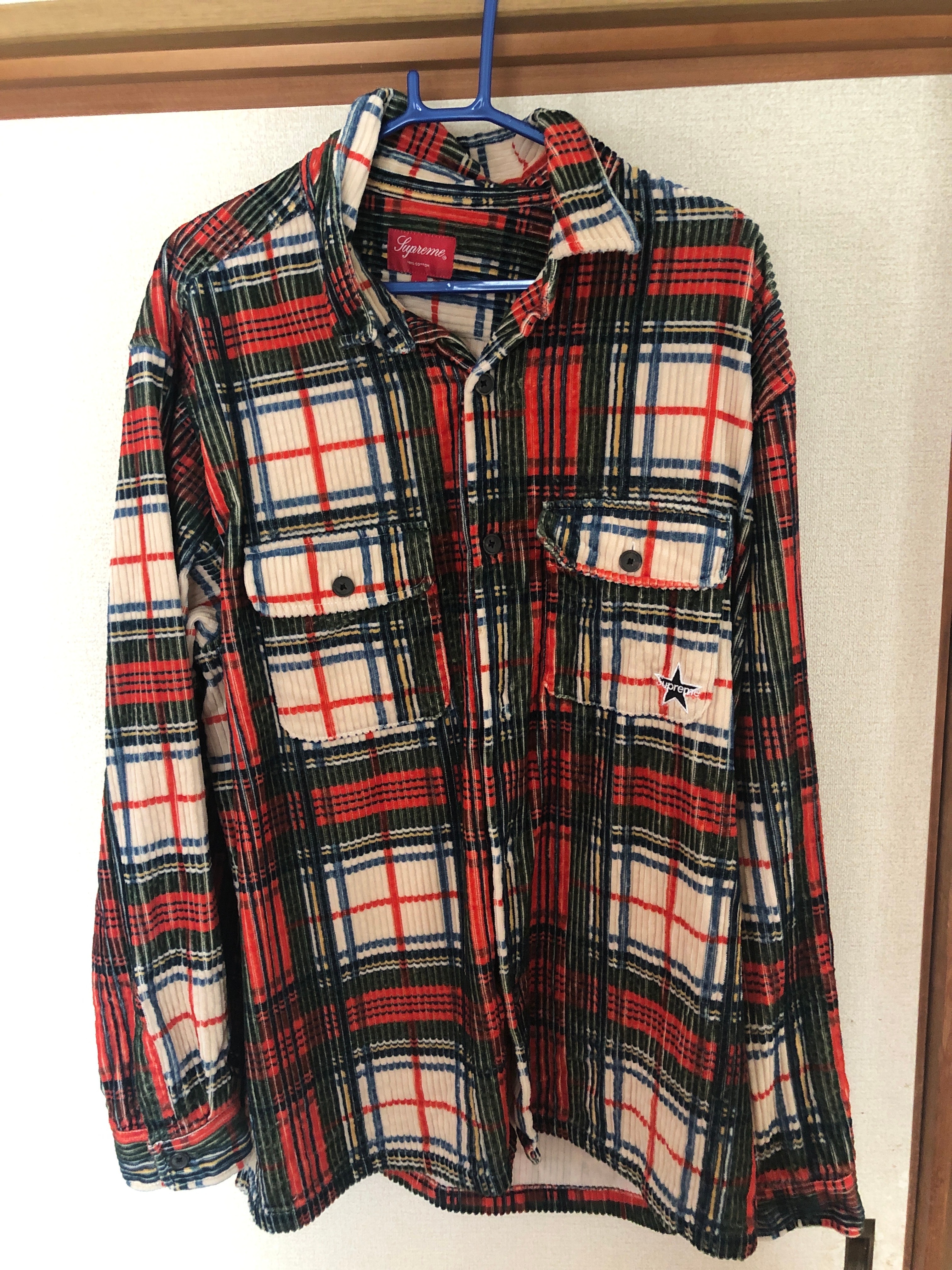 Supreme Corduroy Shirt "Plaid"