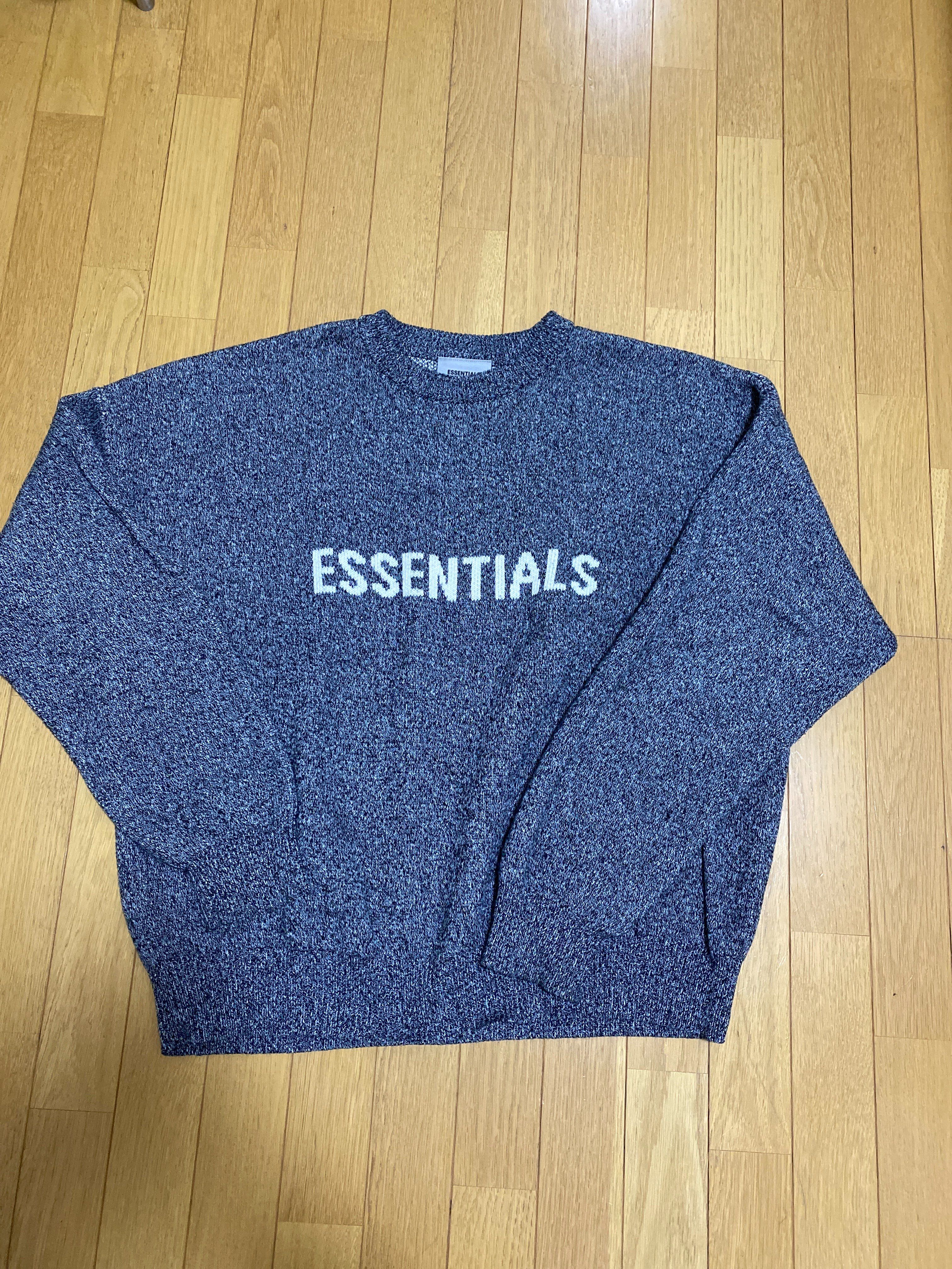 FEAR OF GOD ESSENTIALS Knit Sweater "Grey Melange"