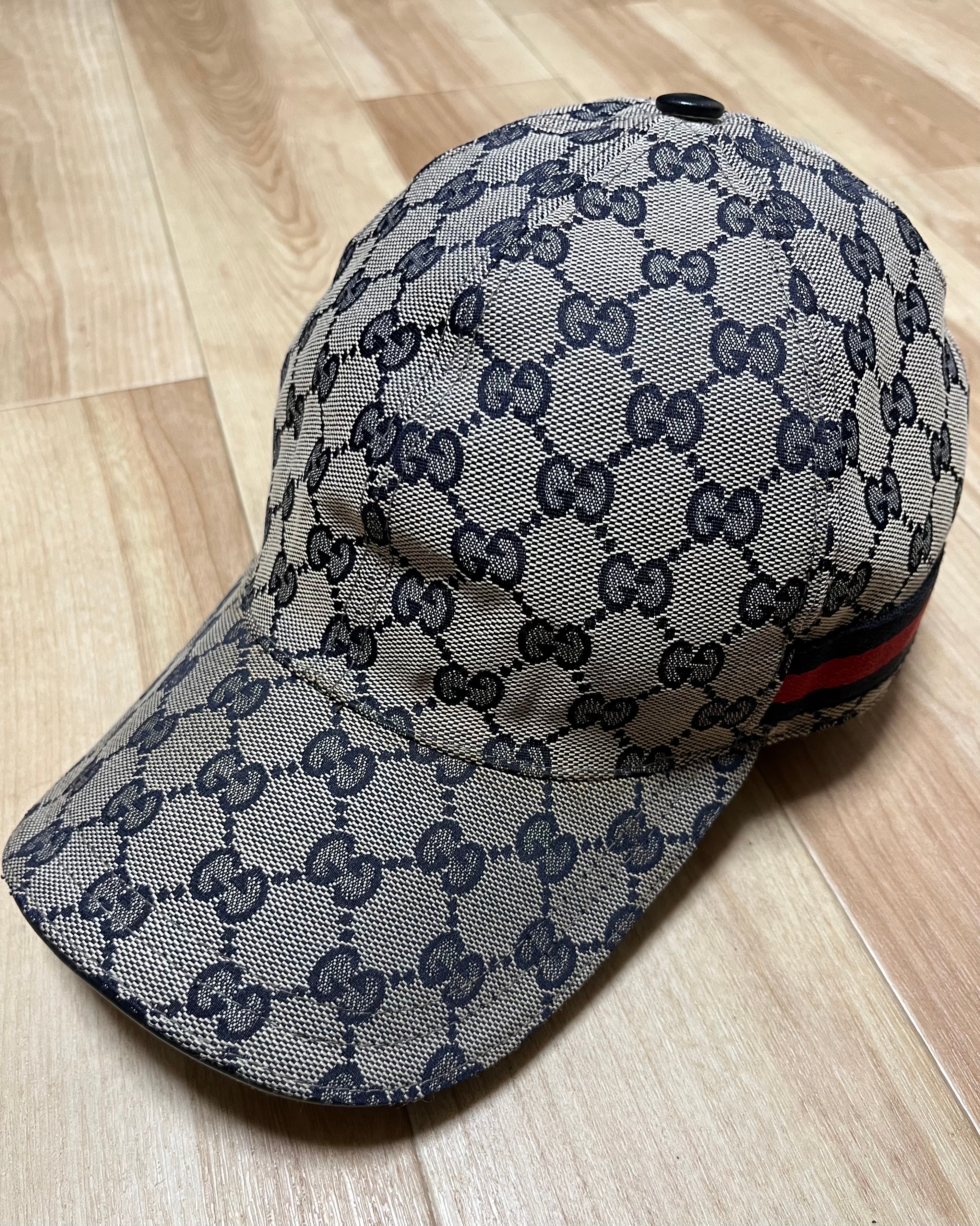 傷や汚れあり】GUCCI ウェブ ストライプ付き オリジナルGGキャンバス