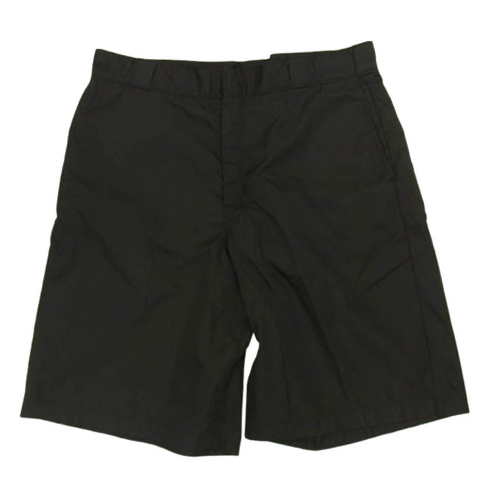 PRADA プラダ ショートパンツ SPG32 S182 RE-NYLON リナイロン 三角ロゴプレート バミューダ ショーツ ハーフ パンツ ブラック系【中古】