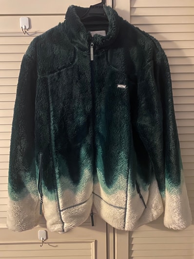 Kith Ombre Wave Harper Vintage Sherpa Full Zip "Chronicle"