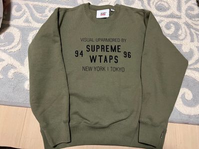 Supreme / WTAPS Crewneck "Light Olive"