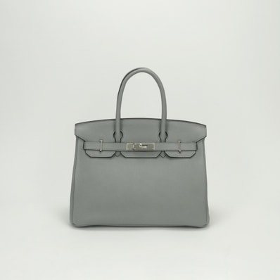 エルメス HERMES バーキン30 バーキン 30 バッグ トートバッグ トゴ グリムエット Gris mouette グレー Gray シルバー金具 ハンドバッグ