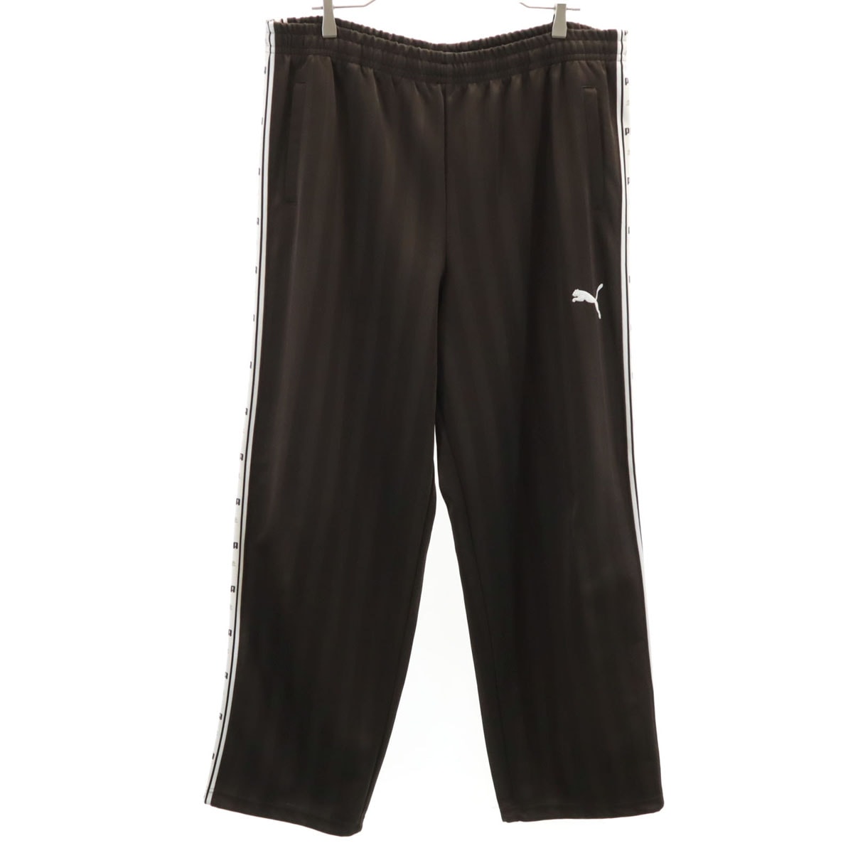 PUMA プーマ 日本製 ストライプ柄 トラックパンツ O ブラウン ジャージ