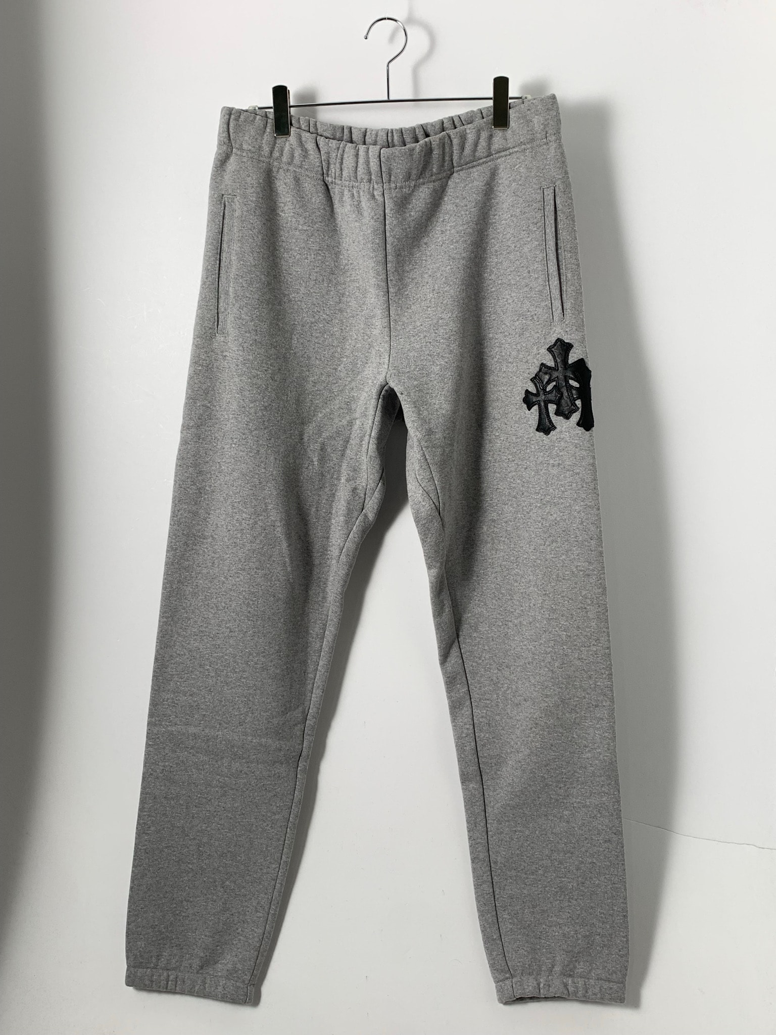 Chrome Hearts Y Not Sweat Pants Cross Patch Sweat Long Pants "Gray"