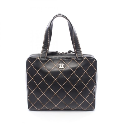 シャネル CHANEL ワイルドステッチ トートバッグ トートバッグ バッグ レザー レディース ブラック系 【中古】