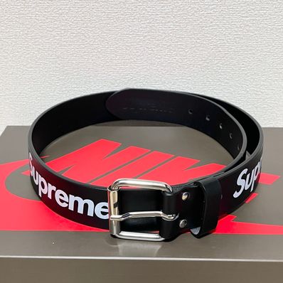 Supreme Repeat Leather Belt "Black" (22SS)