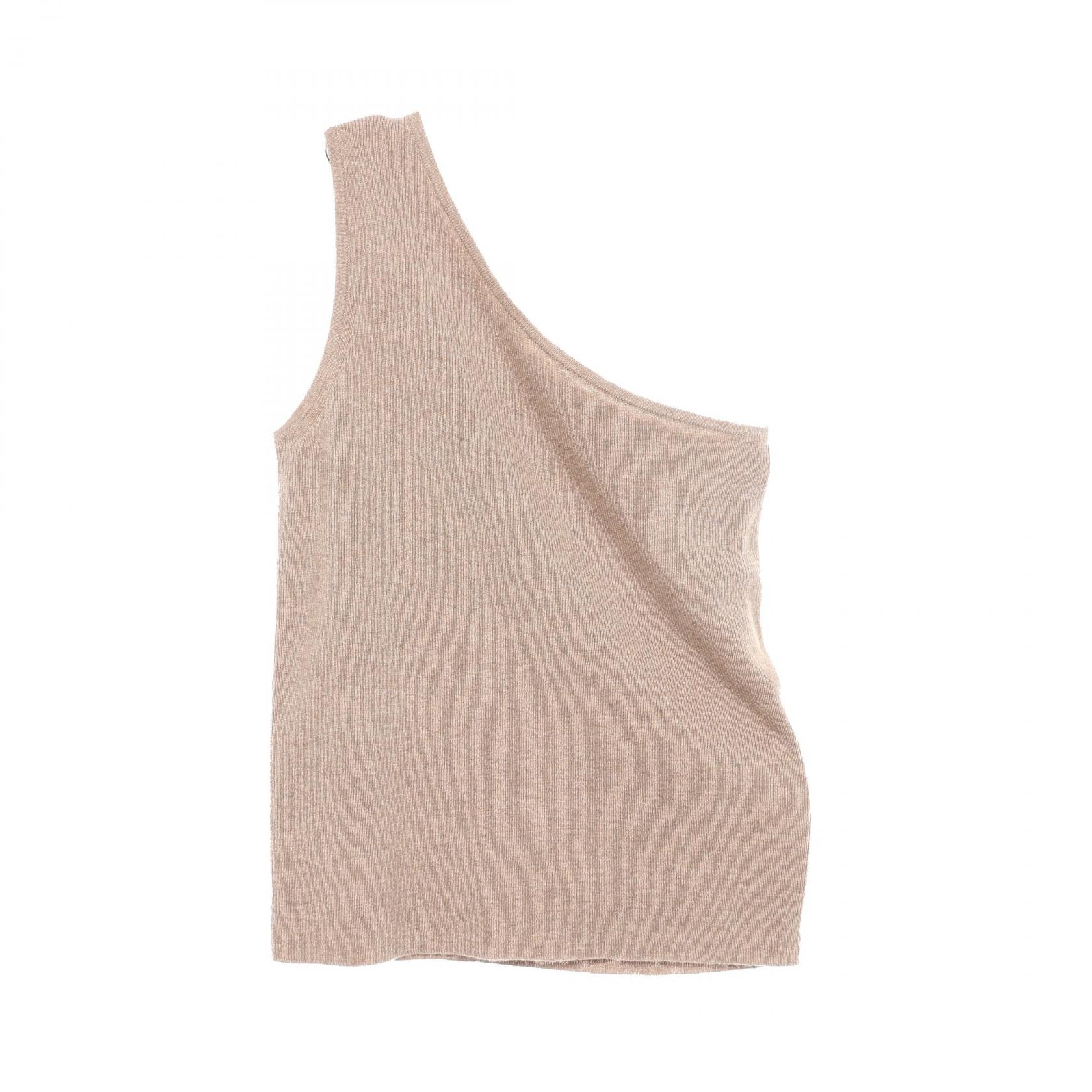 マックスマーラ MAX MARA ワンショルダー ニット 衣料品 トップス ウール カシミヤ レディース ブラウン系 【中古】
