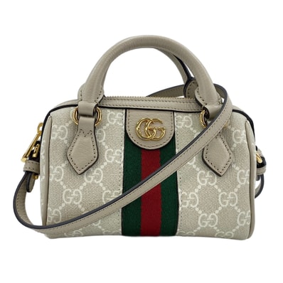 グッチ GUCCI GGキャンバス シェリーライン 2WAY ハンドバッグ【中古】